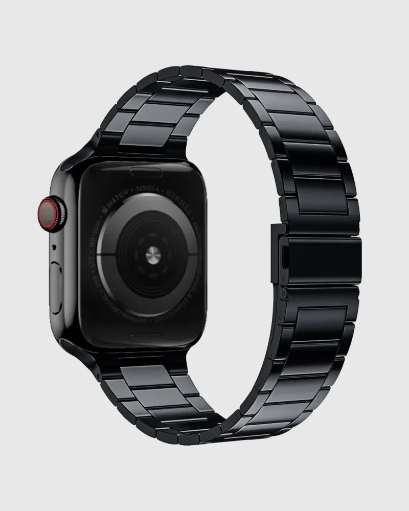 Alternative view of Classic Stainless Steel Apple Watch Band - Black
