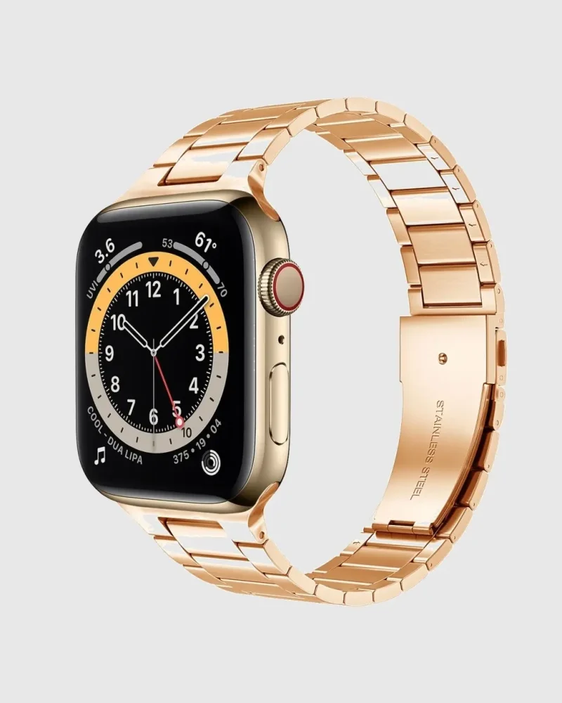 Classic Stainless Steel Apple Watch Band - Rose Gold