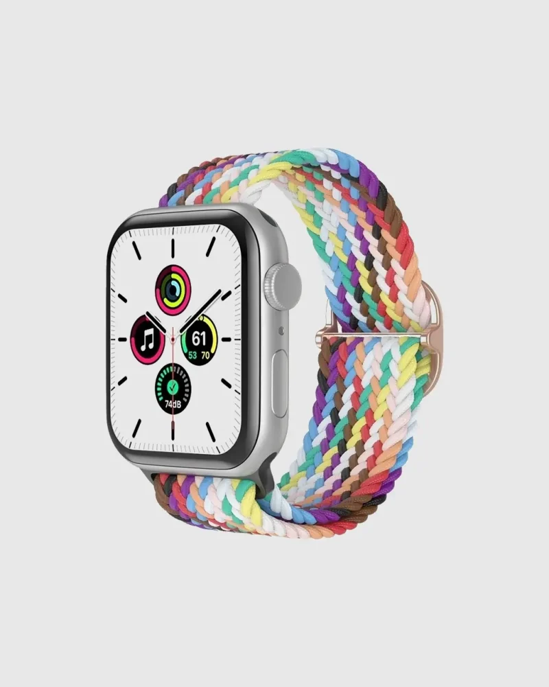 Braided Loop Apple Watch Band - Rainbow