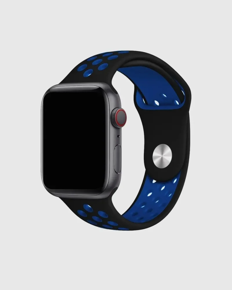 Sport Band Active Apple Watch Band - Black Blue