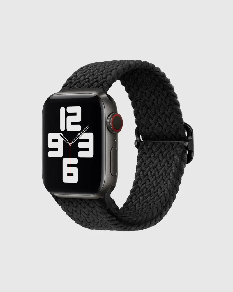 Braided Loop Apple Watch Band - Black