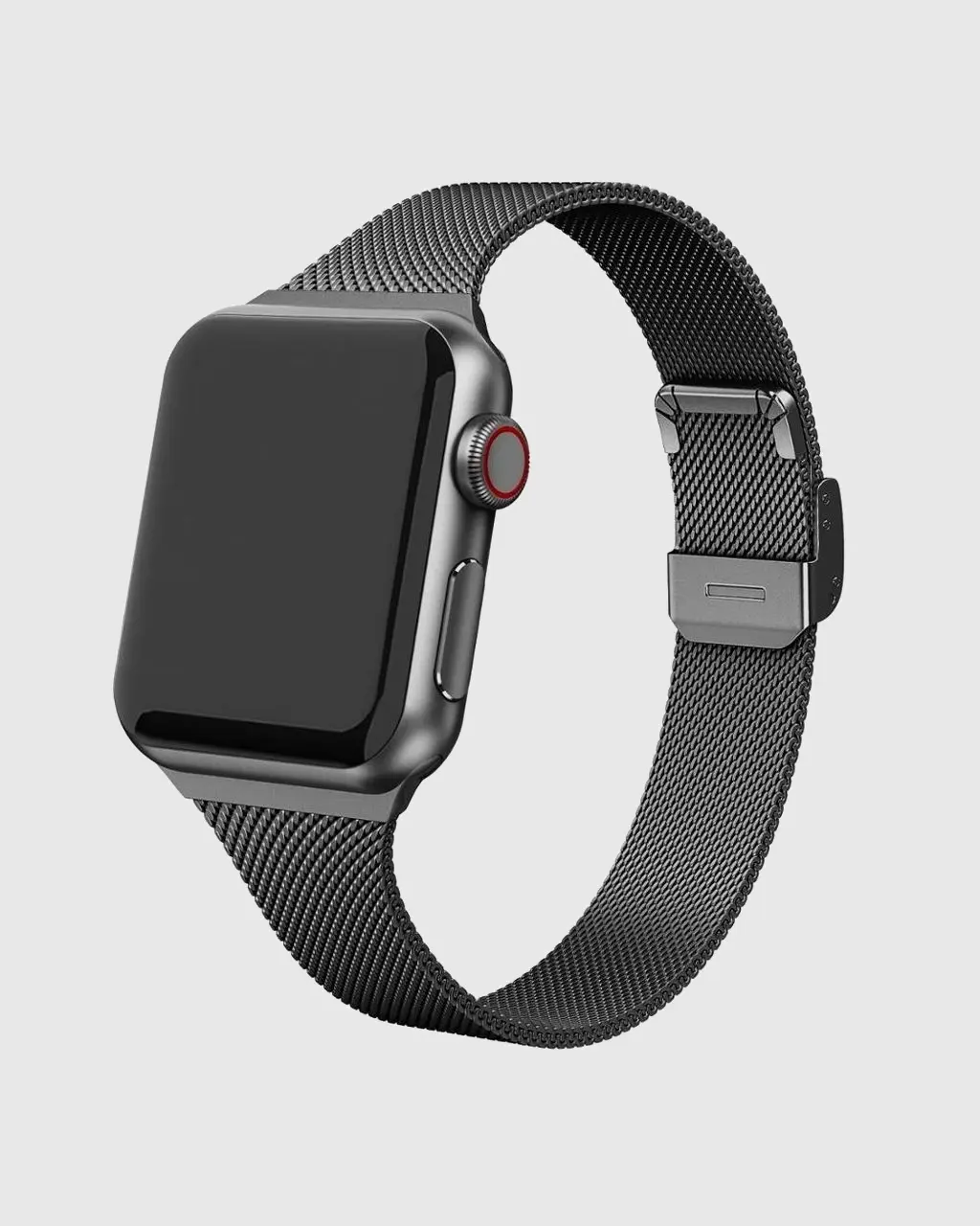 Geneva Slim Milanese Loop Apple Watch Band - Black