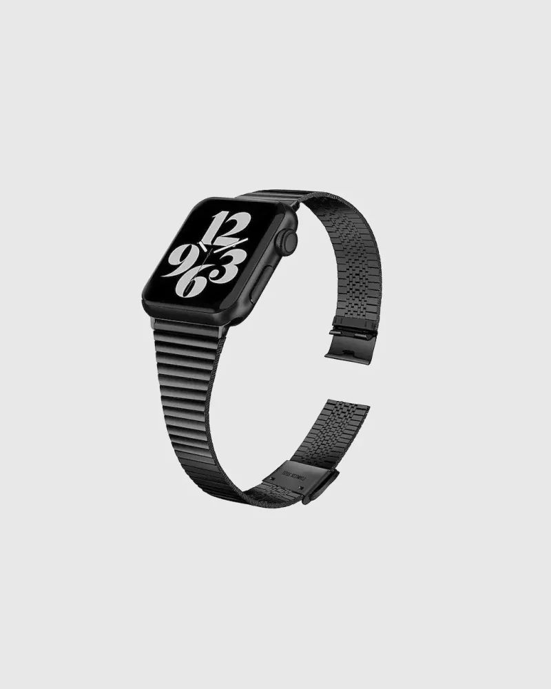 Havana Stainless Steel Apple Watch Band - Black