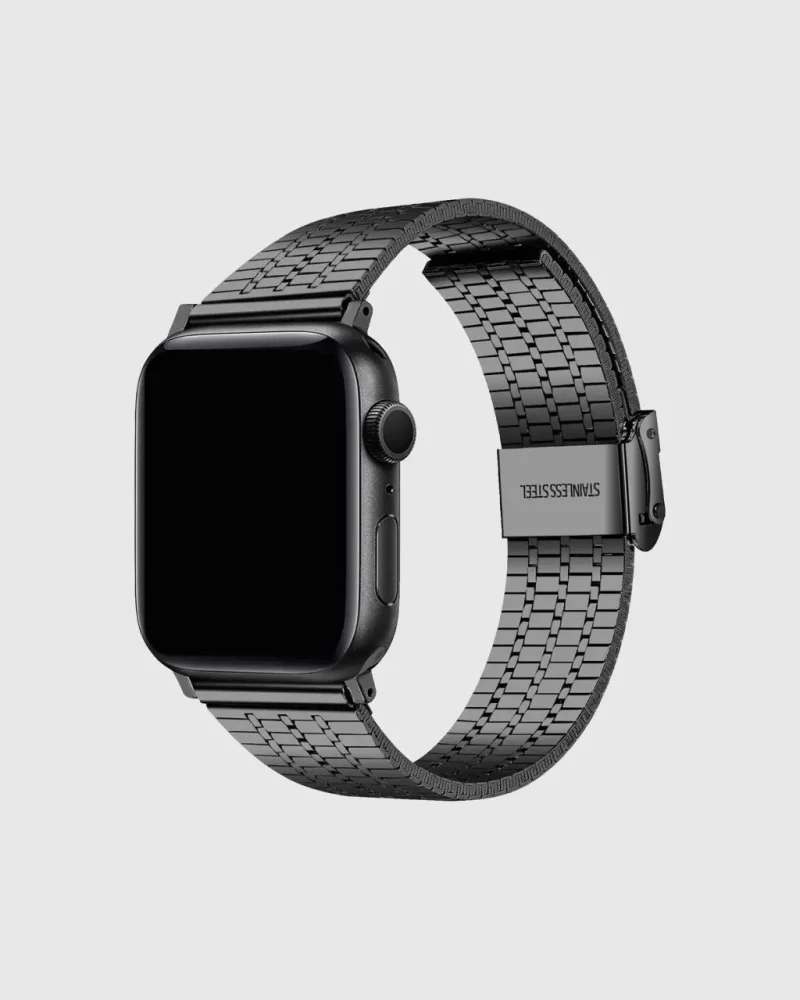Titan Stainless Steel Apple Watch Band - Black