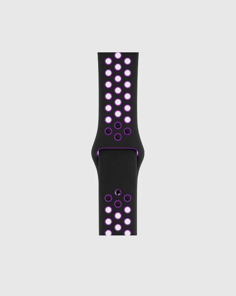 Alternative view of Sport Band Active Apple Watch Band - Black Purple