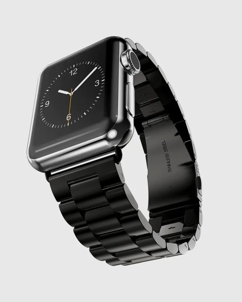 Classic Stainless Steel Apple Watch Band - Black