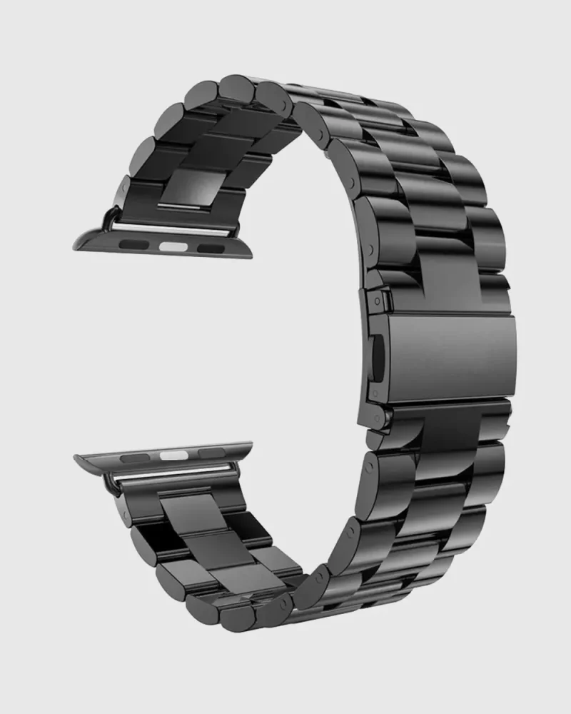 Alternative view of Classic Stainless Steel Apple Watch Band - Black