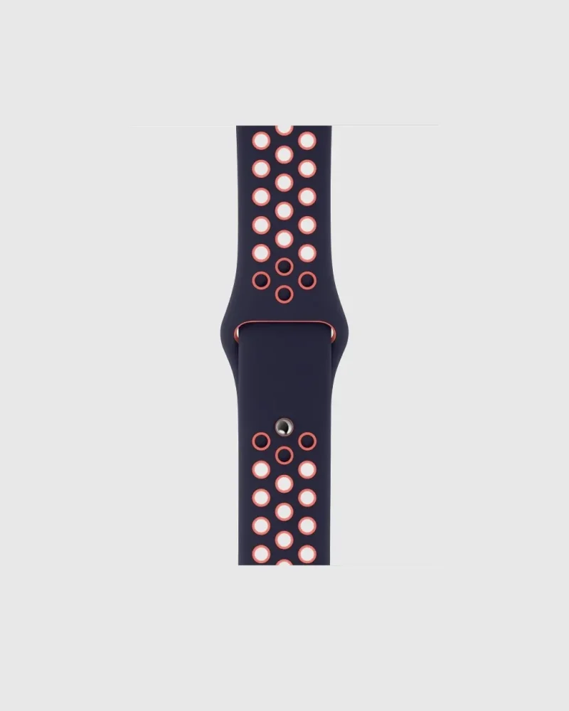 Alternative view of Sport Band Active Apple Watch Band - Blue Black Bright Mango