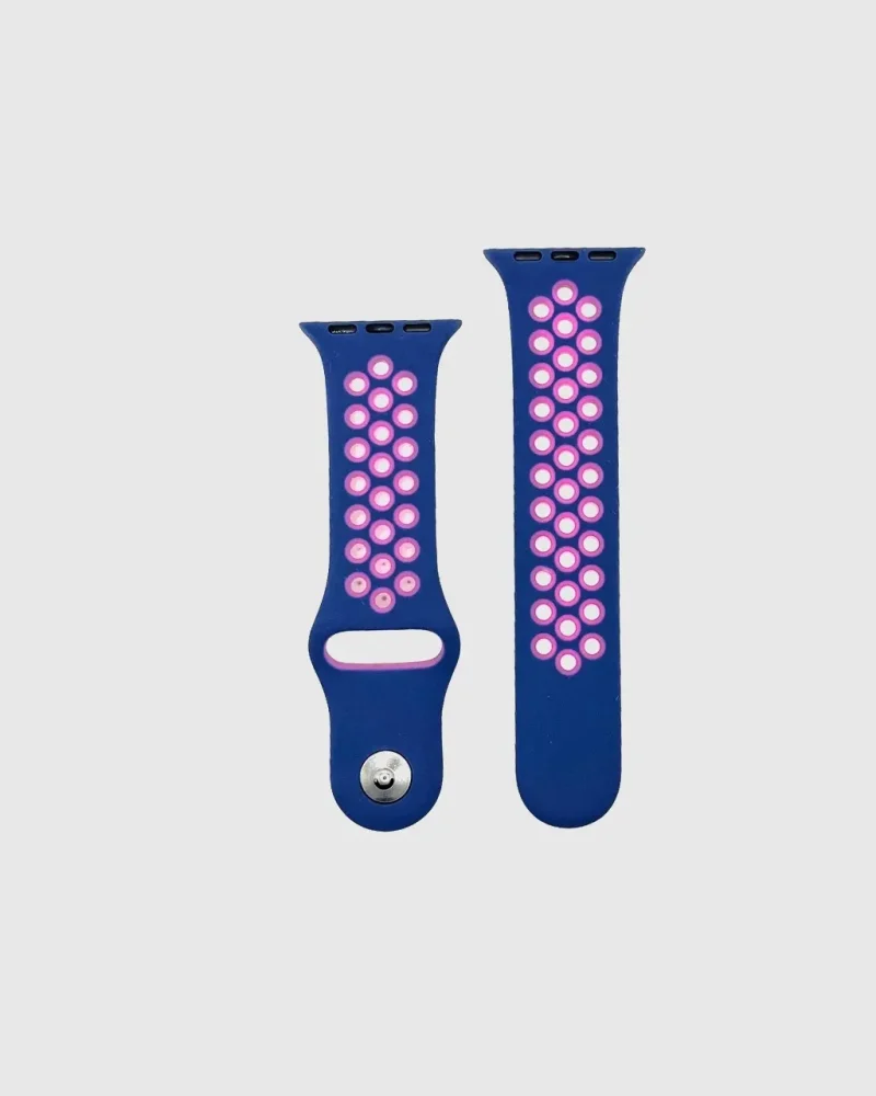 Sport Band Active Apple Watch Band - Blue Pink Luminous