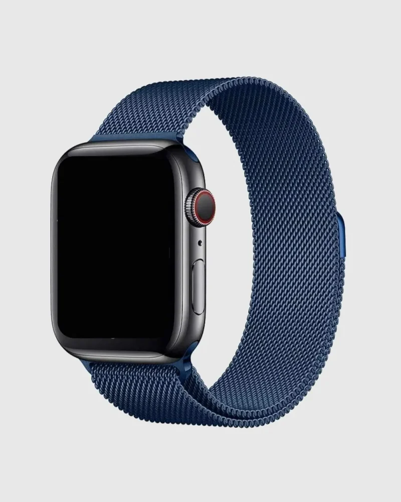 Milanese Loop Apple Watch Band - Blue