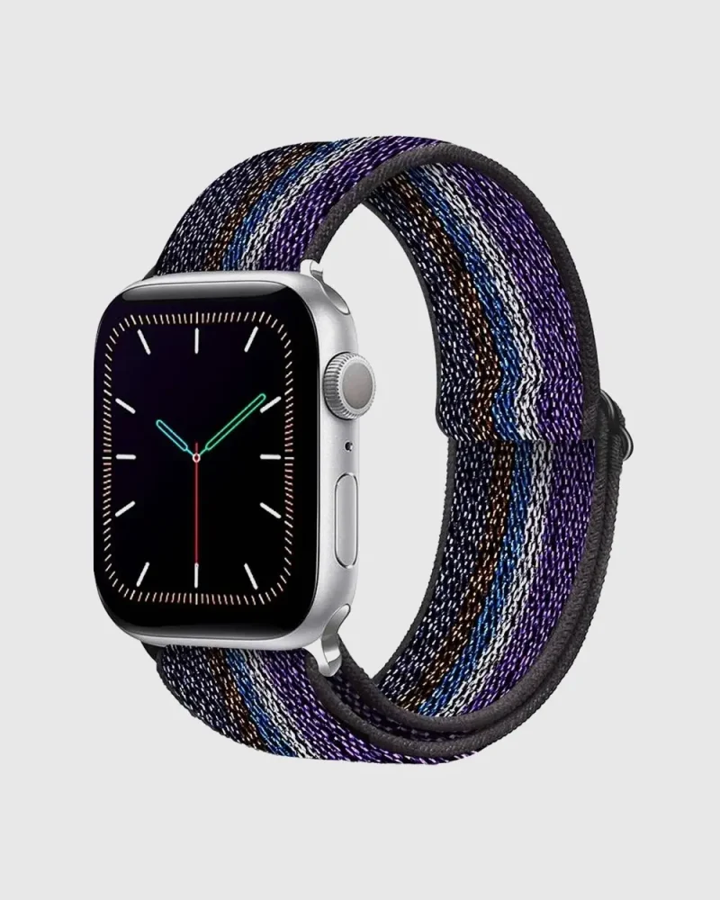 Elastic Loop Apple Watch Band - Boho Purple