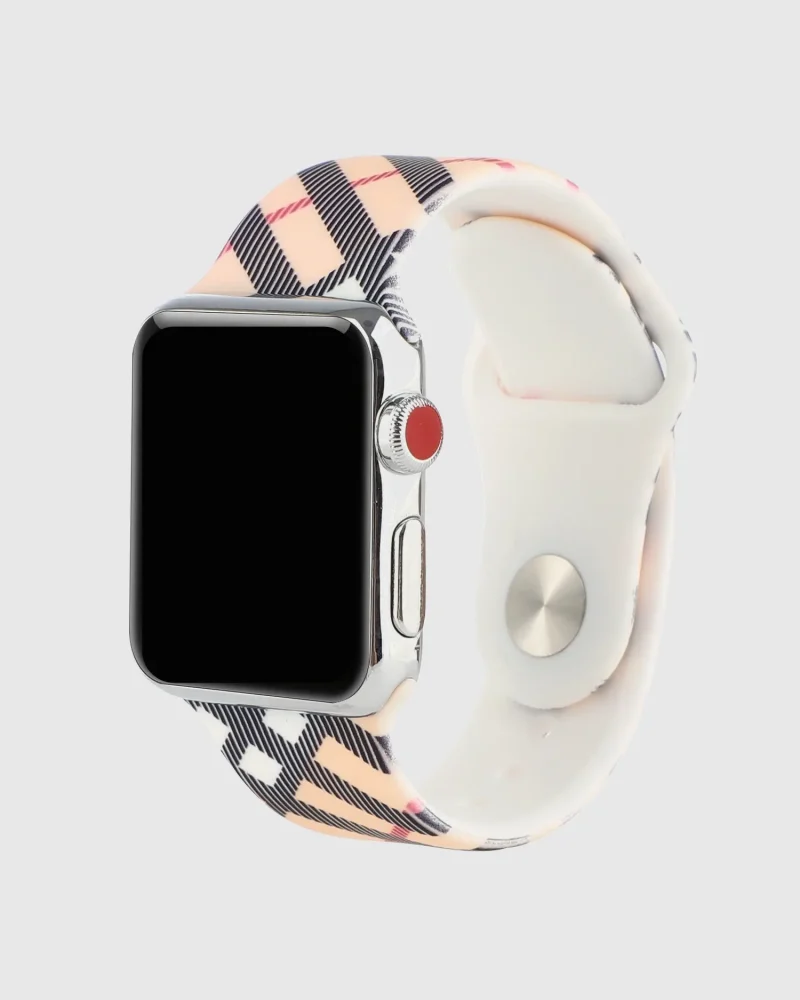 Sport Band Apple Watch Band - Burberry Inspired