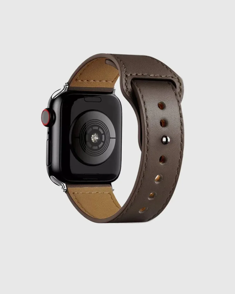 Lincoln Leather Apple Watch Band - Dark Brown