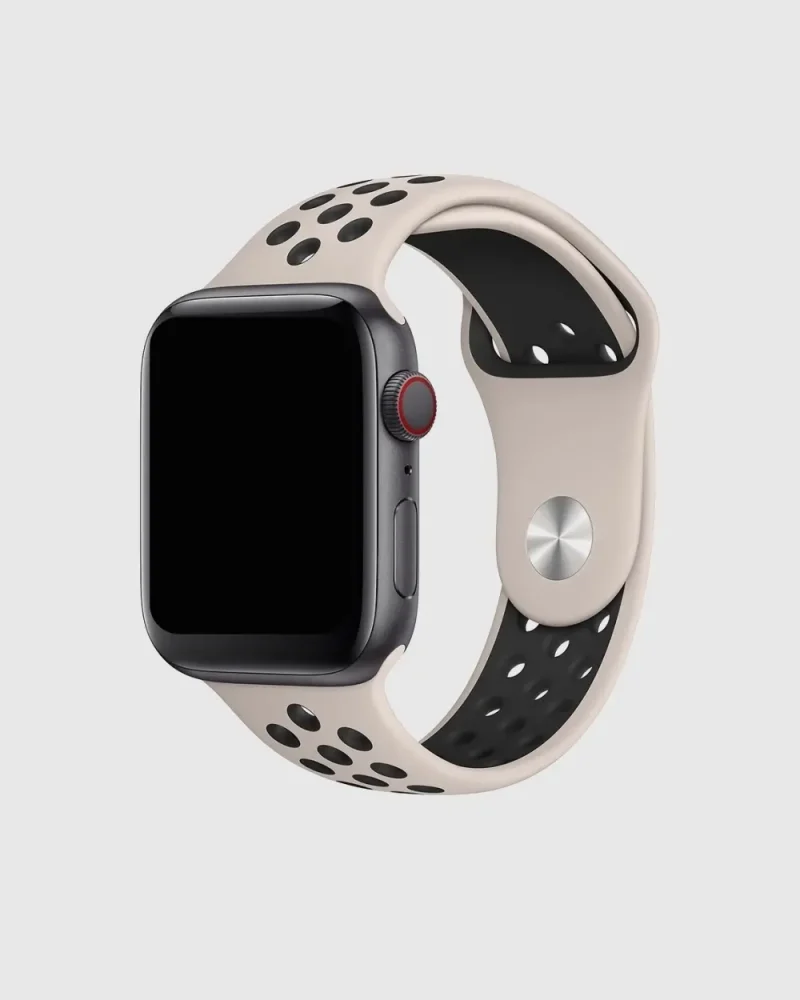 Sport Band Active Apple Watch Band - Desert Sand Black