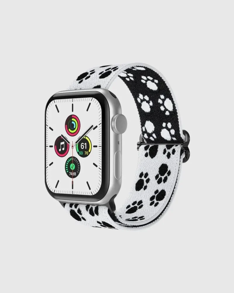 Elastic Loop Apple Watch Band - Doggie Paw