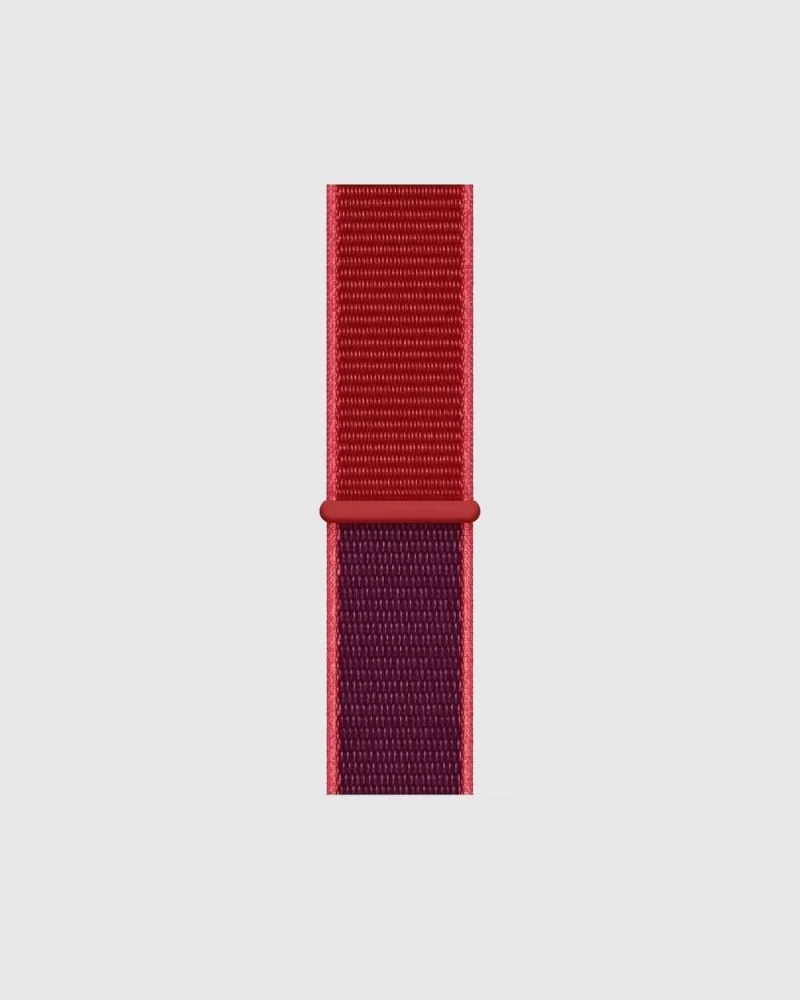 Alternative view of Sport Loop Apple Watch Band - Red Purple