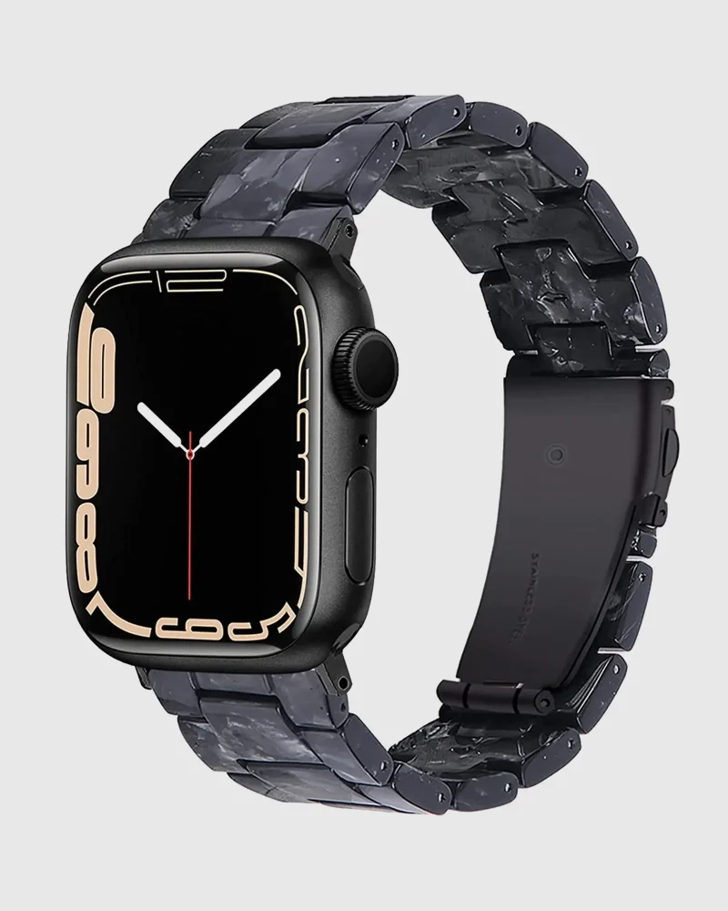Giselle Apple Watch Band - Black Marble