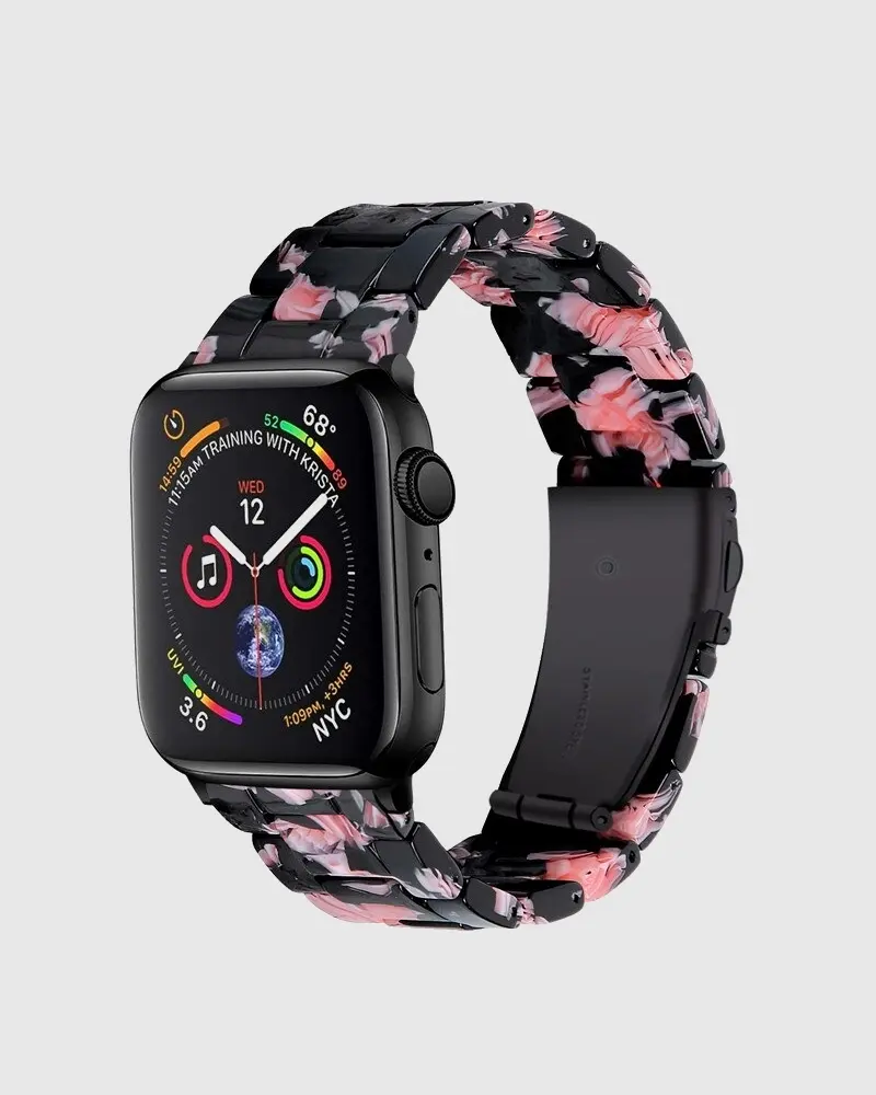 Giselle Apple Watch Band - Black Pink