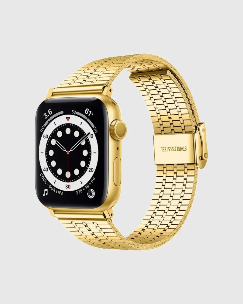 Titan Stainless Steel Apple Watch Band - Gold