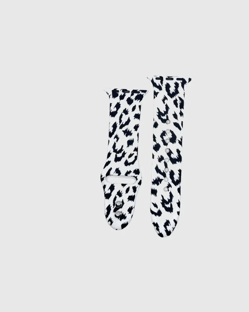 Sport Band Apple Watch Band - Grey Leopard