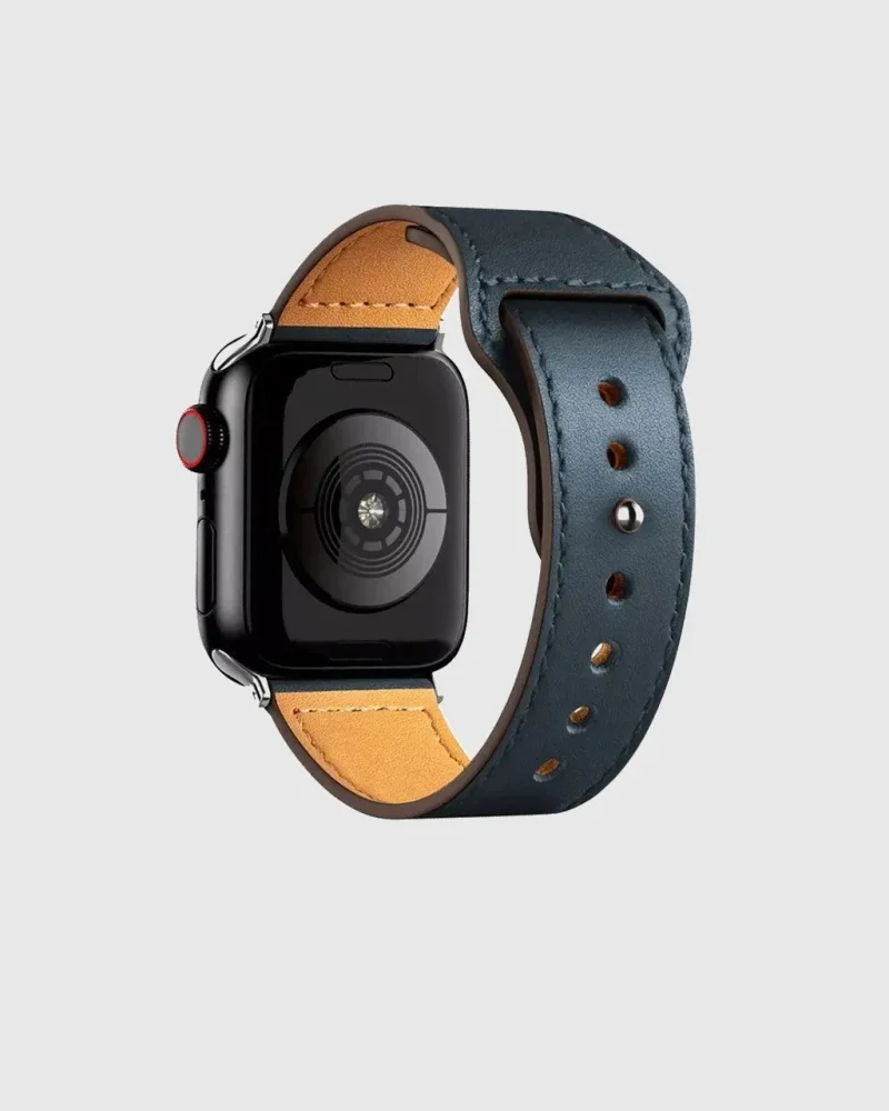 Lincoln Leather Apple Watch Band - Ink Blue