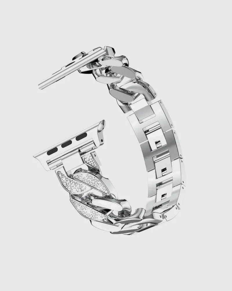 Alternative view of Jersey Bracelet Apple Watch Band - Silver
