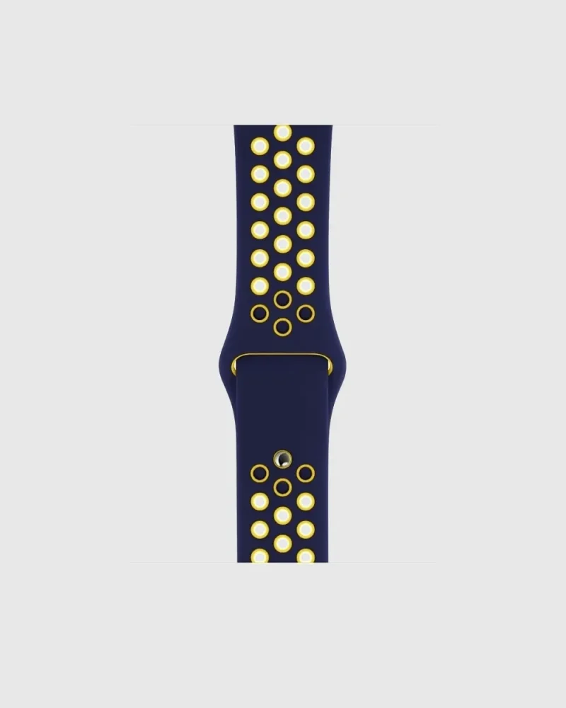 Alternative view of Sport Band Active Apple Watch Band - Midnight Blue Yellow