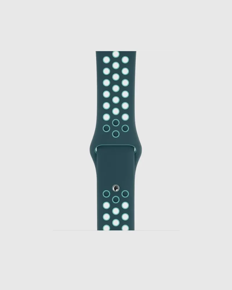 Alternative view of Sport Band Active Apple Watch Band - Midnight Turquoise Aurora Green