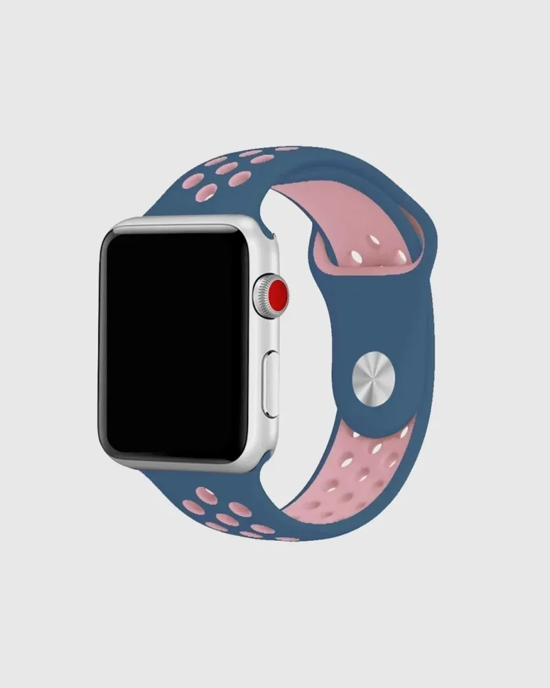 Sport Band Active Apple Watch Band - Ocean Blue Light Pink