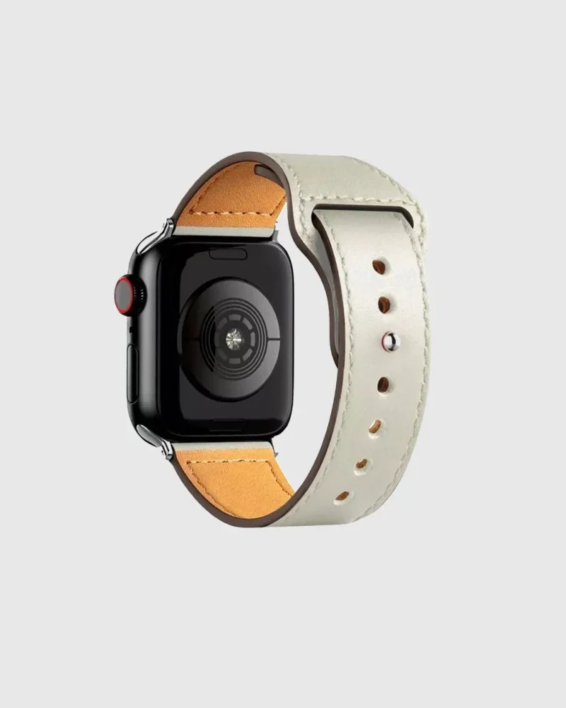 Lincoln Leather Apple Watch Band - Off White