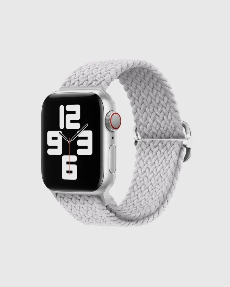 Braided Loop Apple Watch Band - Pearl White