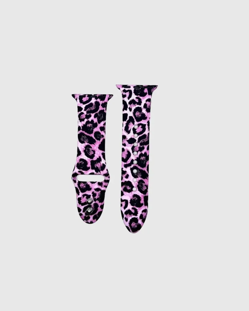 Sport Band Apple Watch Band - Pink Leopard