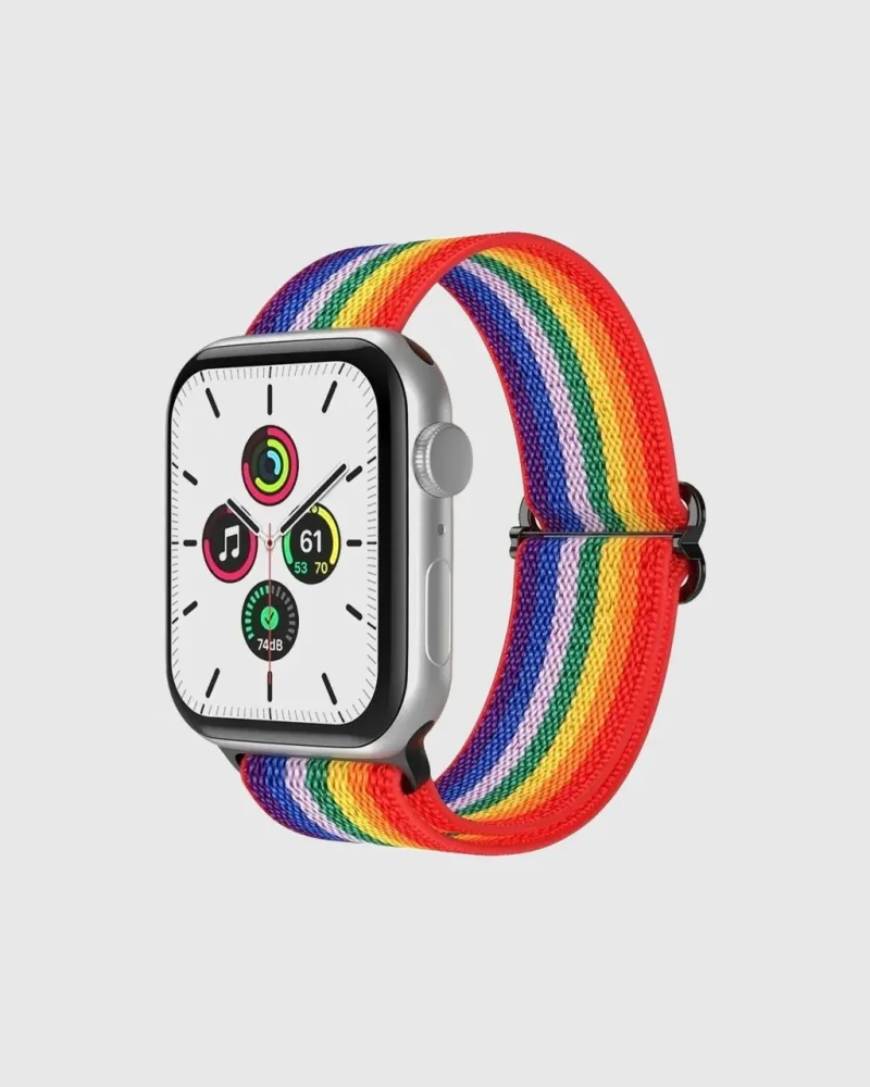 Elastic Loop Apple Watch Band - Rainbow
