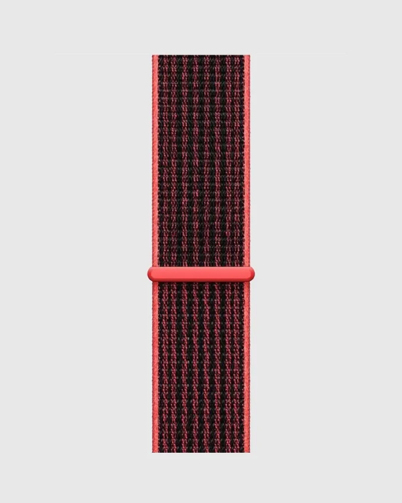 Alternative view of Sport Loop Apple Watch Band - Red Black