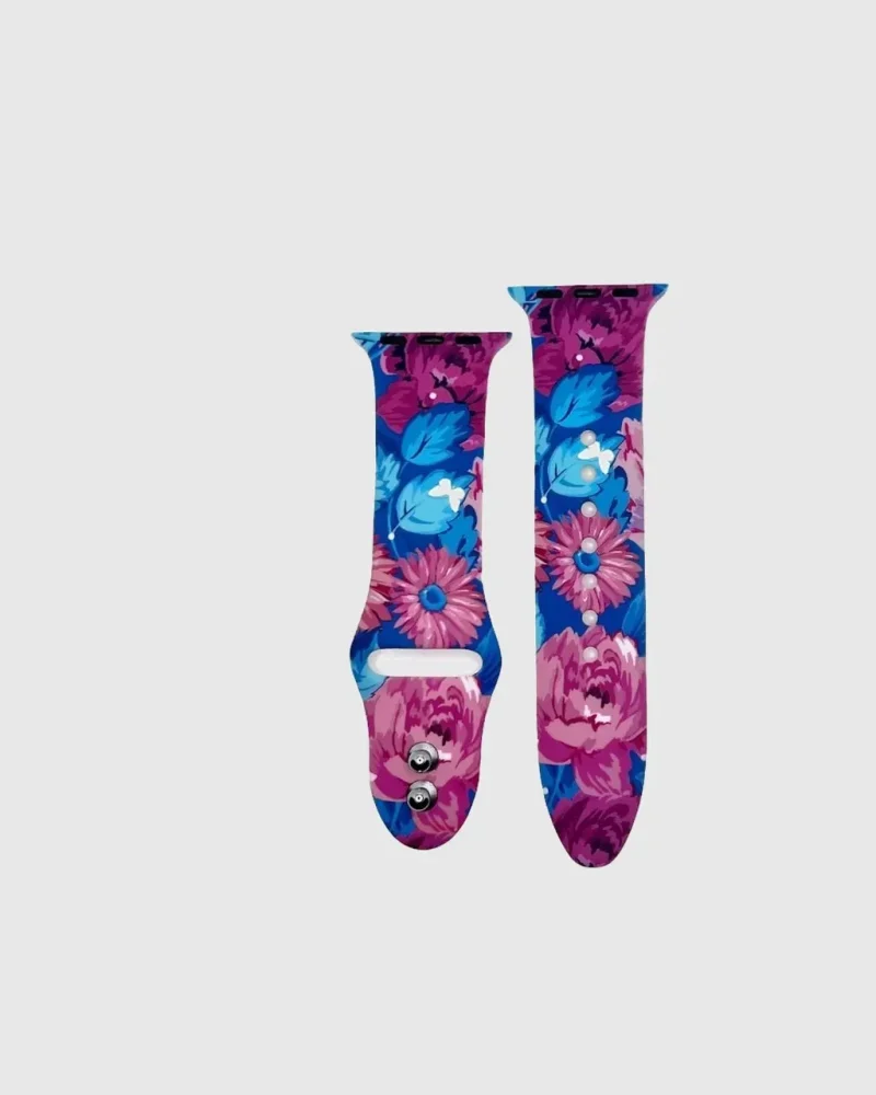 Sport Band Apple Watch Band - Red Blossum
