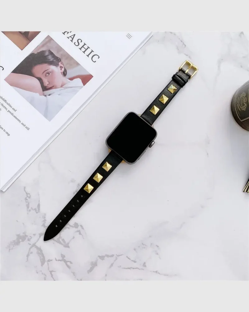 Rockstar Slim Apple Watch Band - Slim Black