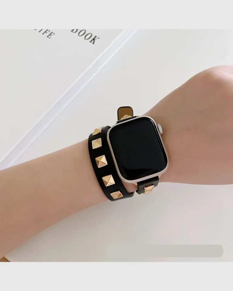 Rockstar Wrap Apple Watch Band - Wrap Black