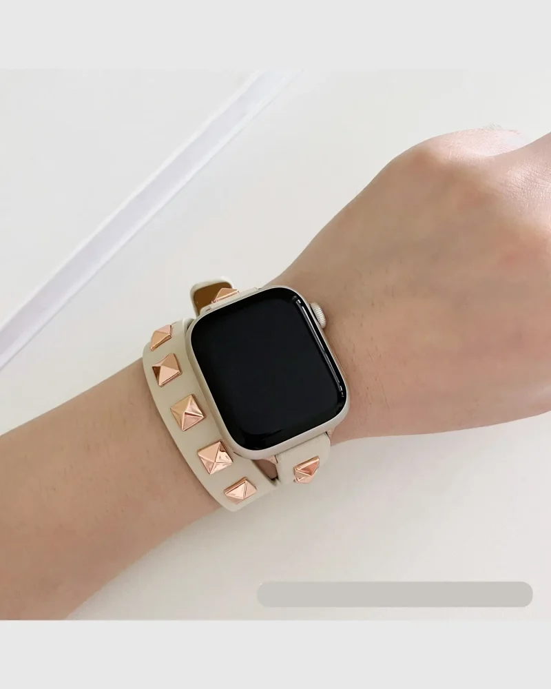 Rockstar Wrap Apple Watch Band - Wrap Creamy