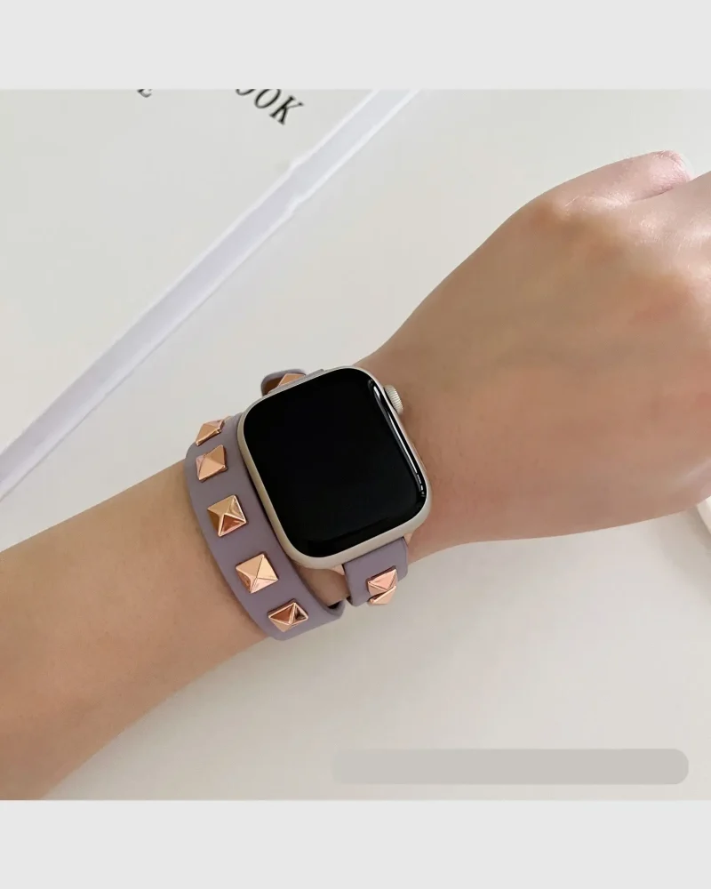 Rockstar Wrap Apple Watch Band - Wrap Lavender