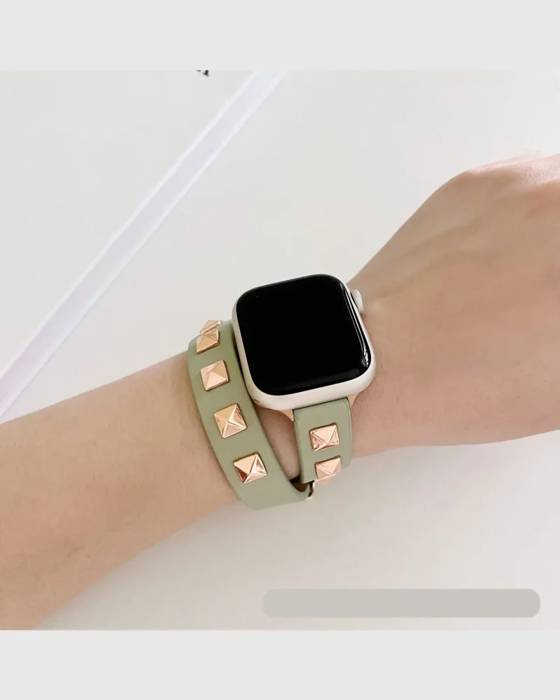 Rockstar Wrap Apple Watch Band - Wrap Matcha Green
