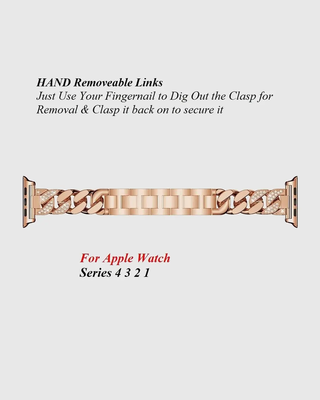 Jersey Bracelet Apple Watch Band - Jersey Rose Gold - Image 5
