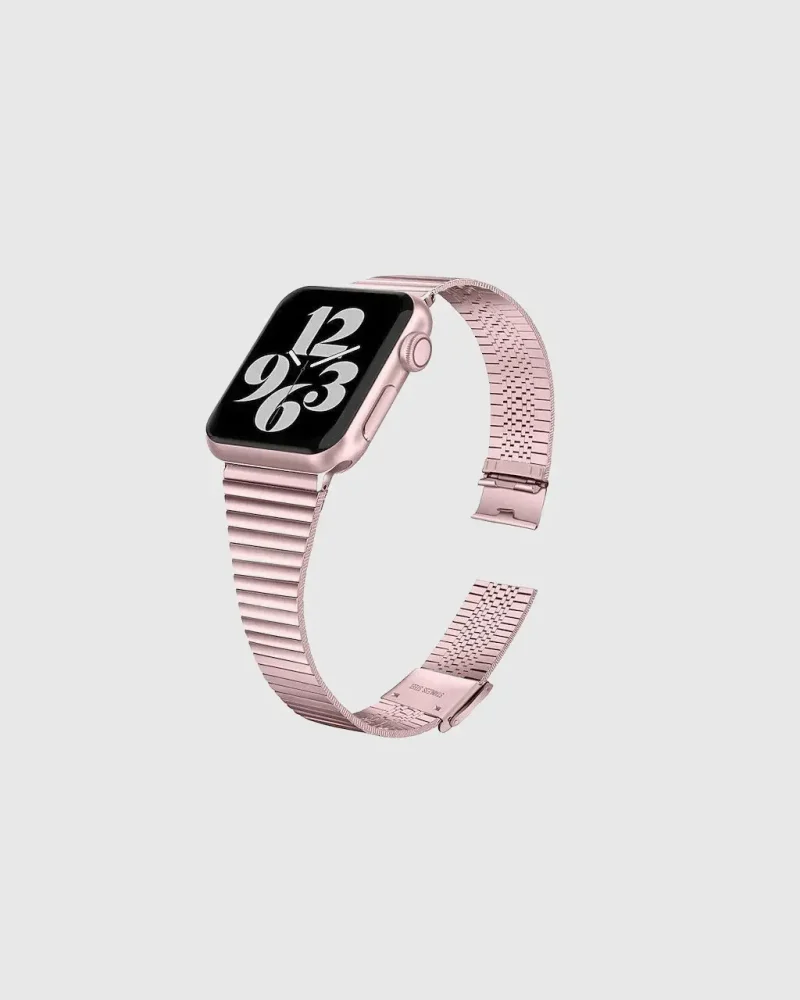 Havana Stainless Steel Apple Watch Band - Rose Pink