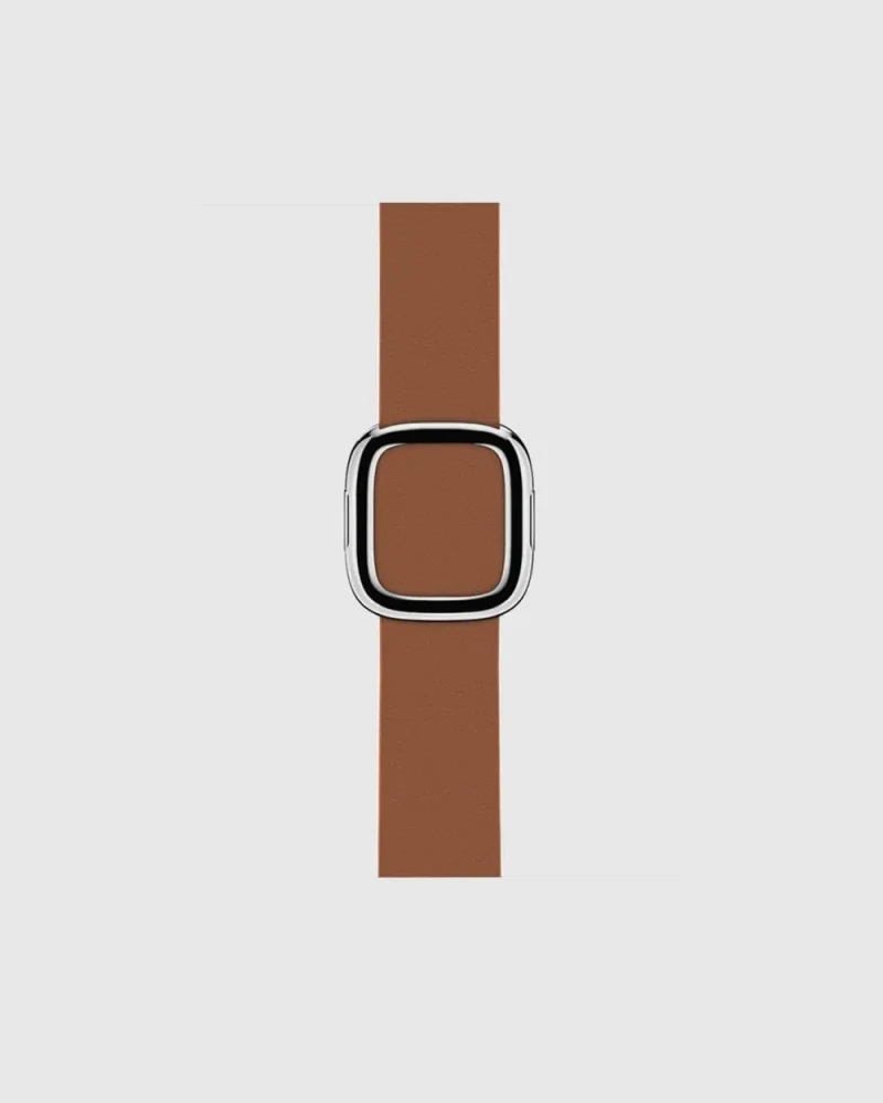 Alternative view of Modern Apple Watch Band - Saddle Brown
