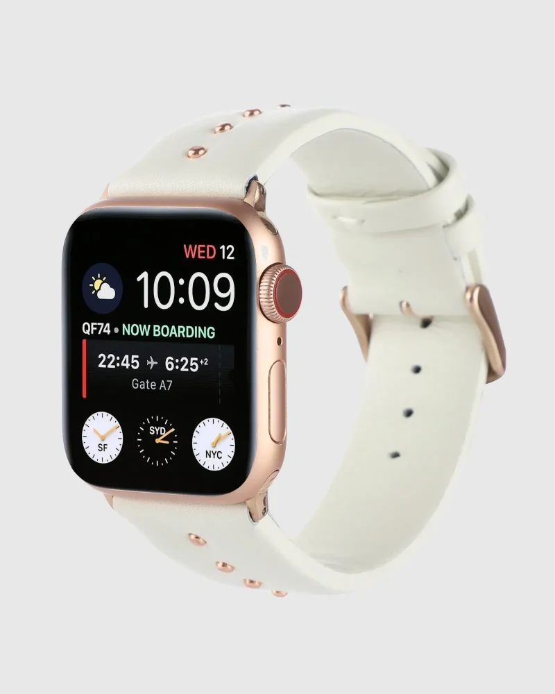 Shakira Leather Apple Watch Band - Shakira Beige