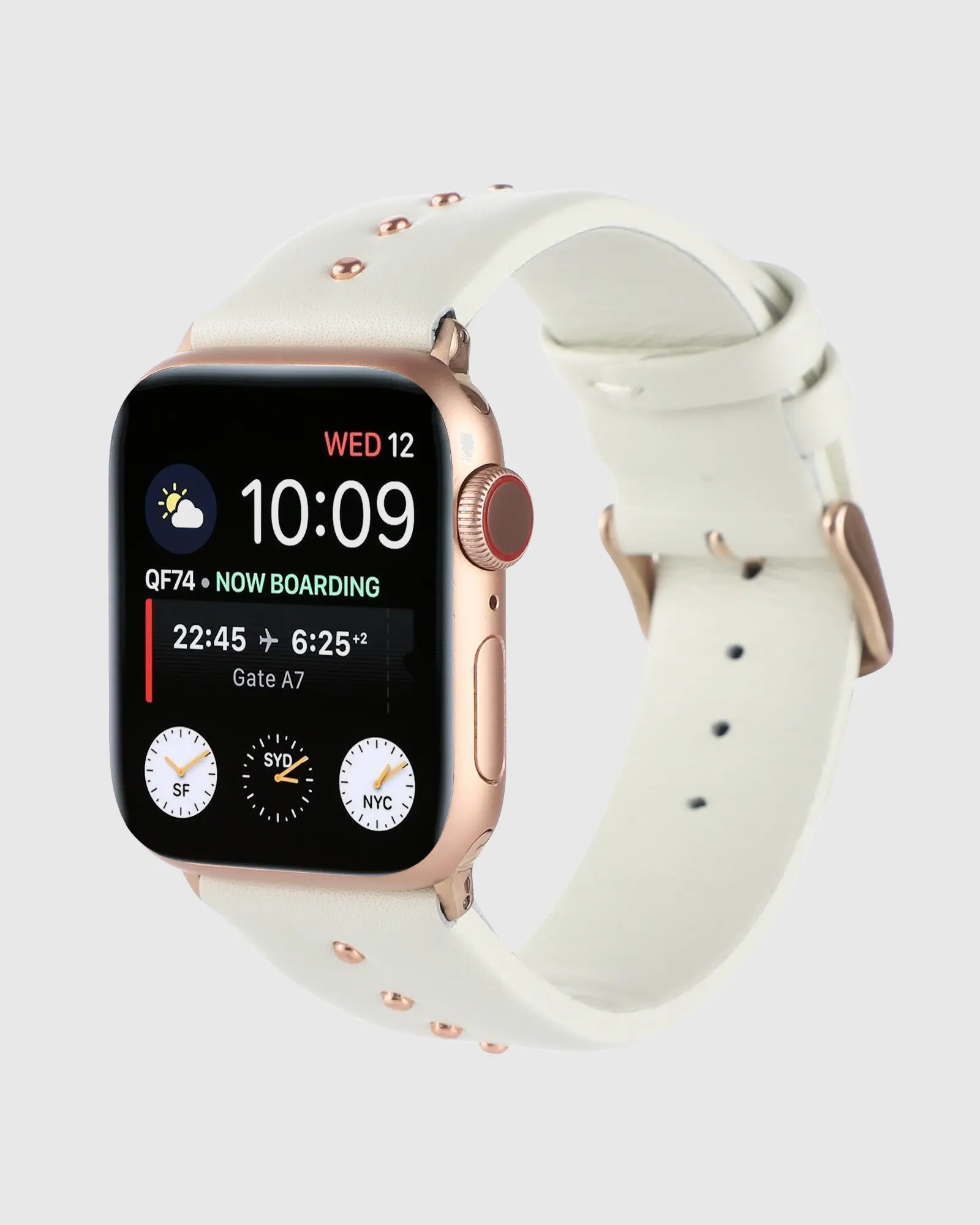 Shakira Leather Apple Watch Band - Shakira Beige