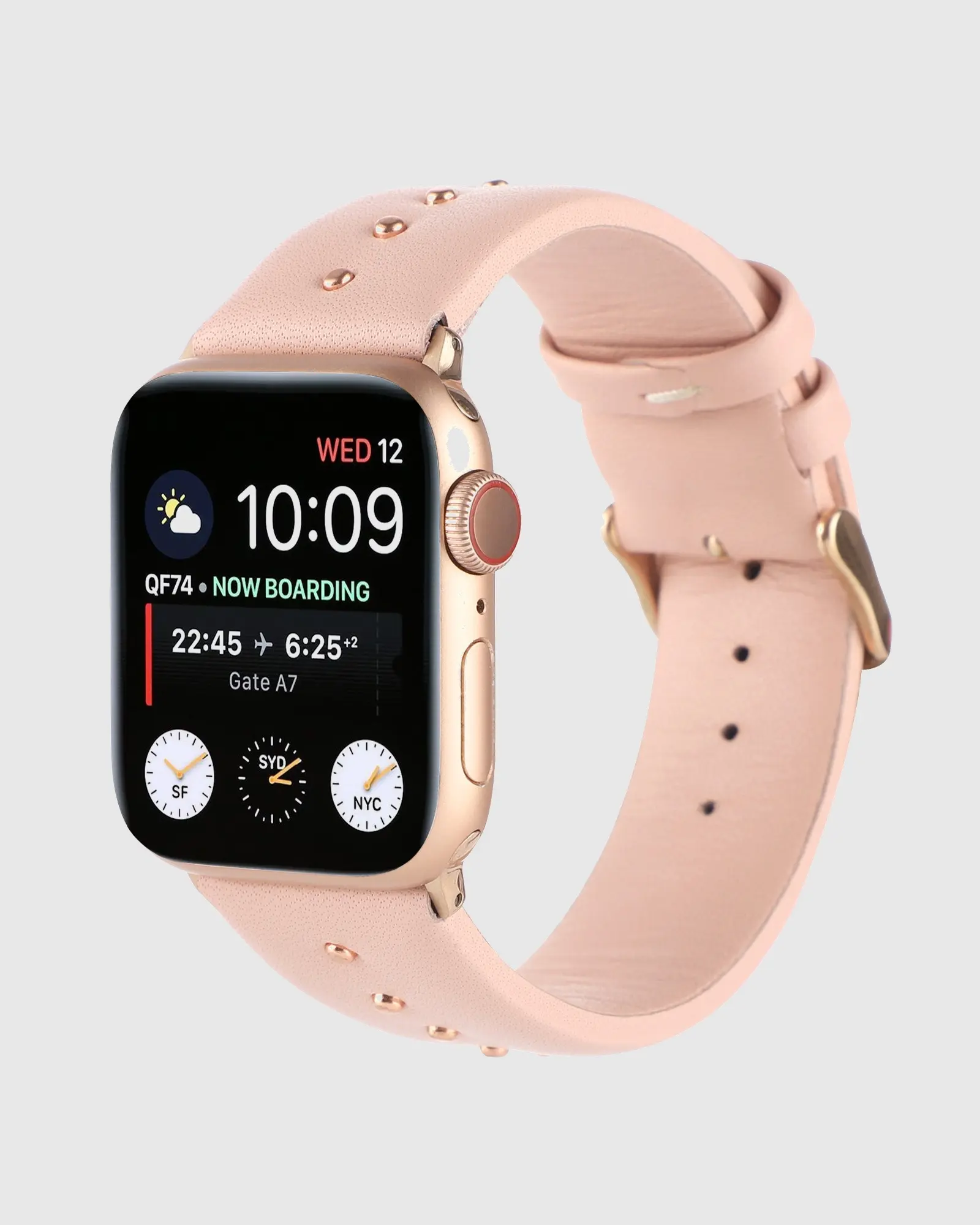 Shakira Leather Apple Watch Band - Shakira Pink