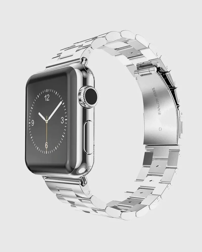 Classic Stainless Steel Apple Watch Band - Silver
