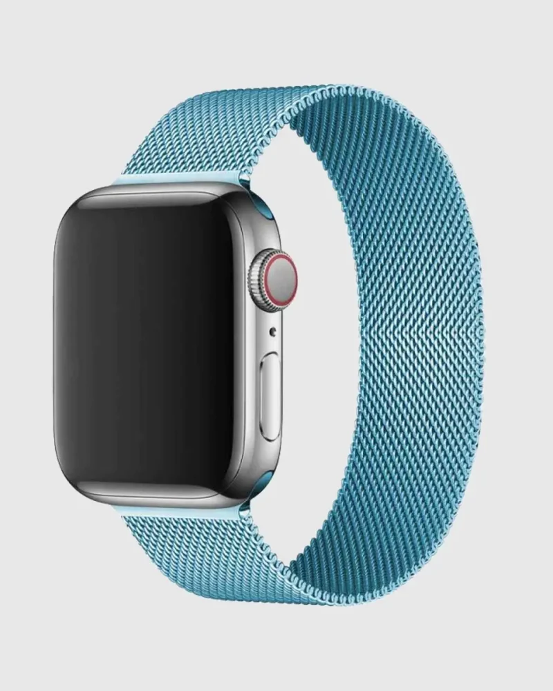 Milanese Loop Apple Watch Band - Sky Blue