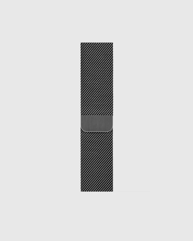 Alternative view of Milanese Loop Apple Watch Band - Space Grey