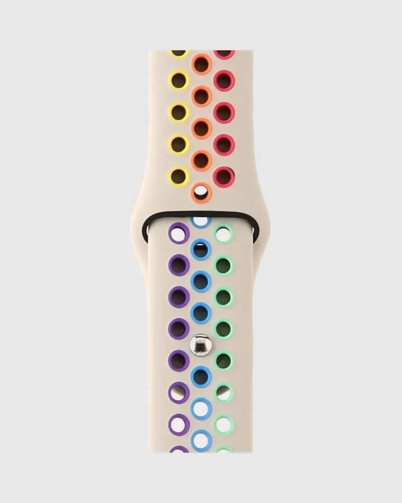 Alternative view of Sport Band Active Apple Watch Band - Stone Rainbow Pride